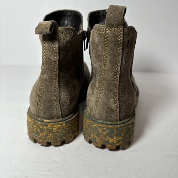 Josef Seibel Brown Suede Chelsea Boots Size EU 36 US 5.5-6 Camoflauge Sole - Picture 5 of 12